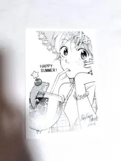 2015年 応募全員サービス 描き下ろし暑中見舞いポストカード　ベイビーステップ