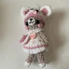 ー 手編みぬいぐるみ キーホルダー ー
