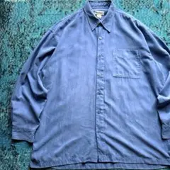 80s 90s "norm thompson" fake suede shirt