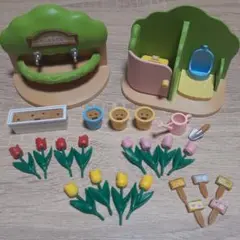 シルバニア　みんなのトイレ・お花おせわセット