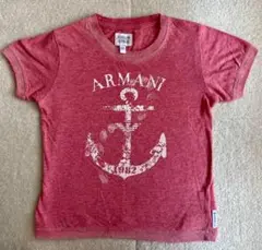 【アルマーニ】ピンク色半袖Tシャツ