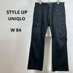 ★美品UNIQLO STYLE UP ユニクロ　パンツ L 黒　ウェスト84