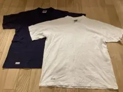 BRIEFING×GOAT Tシャツ Mサイズ ネイビー ホワイト 2枚セット