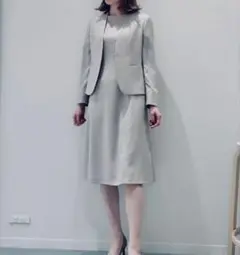 KASHIYAMAレディーススーツワンピースカラーレスジャケット11