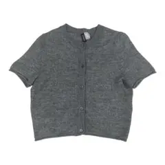 H＆M グレー 半袖 ニット カーディガン