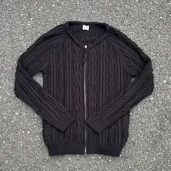 full zip Knit / zip up sweater