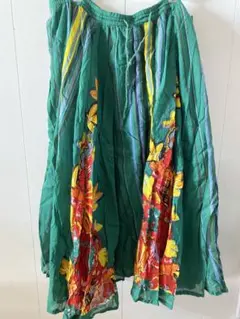 ロングスカート グリーン
