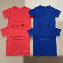 ユニクロ　コットンカラークルーネックT 110cm