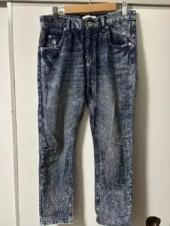 BROWNY standard Lダメージ加工インディゴブルージーンズ
