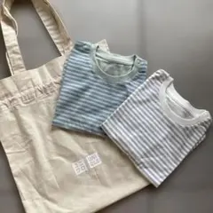 UNIQLO エアリズム Tシャツ 2枚セット 80 プレゼント用袋セット