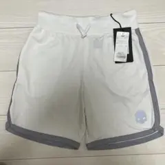 HYDROGEN ホワイト スカルロゴ ハーフパンツ S
