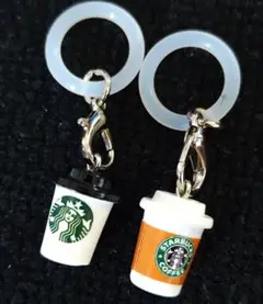 スターバックス ミニチュアコーヒーカップストラップ2個セット