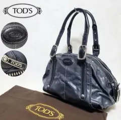 TOD'S トッズ ハンドバッグ 肩掛け ワンショルダー エナメル レザー
