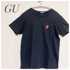 【美品✨️】GU ローリング・ストーンズ 半袖Tシャツ ブラック おでかけ