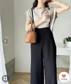 新品タグ付き　サスペンダー付きサロペットパンツ