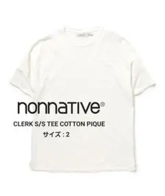 nonnative / CLERK S/S TEE COTTON PIQUE/B