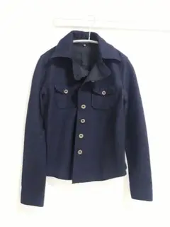ネイビーのシャツ ジャケット