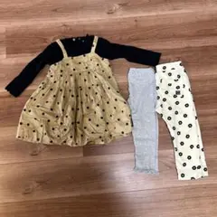 ブランシェス　90〜100サイズ　3点セット　ワンピース、パンツ