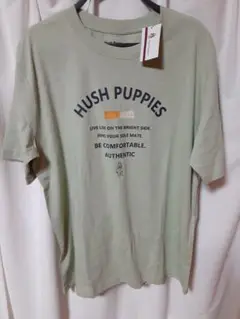 HUSH PUPPIES プリントTシャツ ライトグリーン