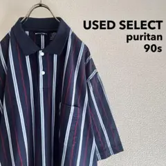 古着 1990s “puritan” Striped Polo Shirt