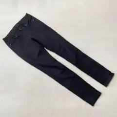 Freude しまむら スキニー デニムパンツ ブラック ストレッチ Mサイズ