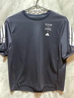 adidas 半袖　ネイビー　紺色　M