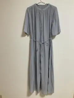 割繊ハーフスリーブワンピース