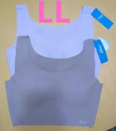 スロギー　LL　 ゼロフィール 綿混タイプ ブラ2枚コーヒーシュガー＆ライラック