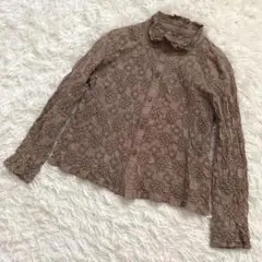ジャンニロジュディチェ 長袖カットソー　シャツ　淡いベージュ　ボタンシャツ