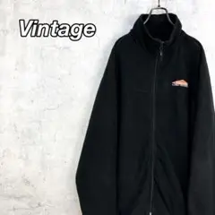 希少 ヴィンテージ フリースブルゾン 企業刺繍 ビッグシルエット 美品