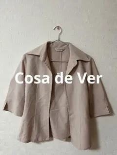 Cosa de Ver ピンク 五分袖シャツ M