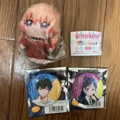 ウィッチウォッチ　ホログラム缶バッジ　守仁　音夢　かぷっこふれんず　ニコ　セット