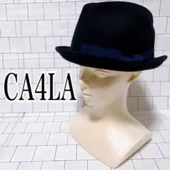【秋冬】CA4LA カシラ 中折れハット ネイビー リボン ウール