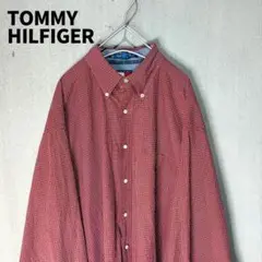 〈レア〉トミーヒルフィガー◇90s BDシャツ チェック 旧タグ ヴィンテージ