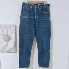 リーバイス　LEVI'S　ストレートレッグデニム　ダークブルー　ボタンフライ仕様