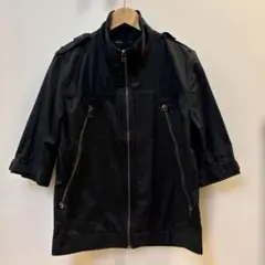 SHIPS メンズ　トップス　七分袖　黒　Lサイズ