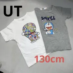 used ユニクロ　ドラえもん Tシャツ 130cm ホワイト＆グレー
