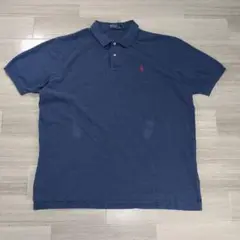 ポロバイラルフローレン ポロシャツ 青 XXL