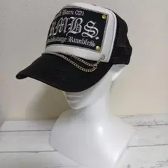 形がとても良い！定価4095円★RUNBULLS★黒白★メッシュキャップ★新品