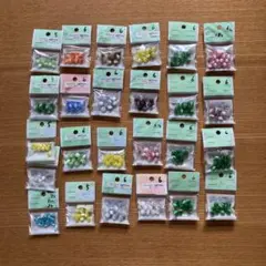 KIWA ビーズ　キャッツアイ　24袋　6mm 5mm 3mm 12色