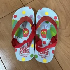 ERIC CARLE いもむしデザイン キッズサンダル 16cm