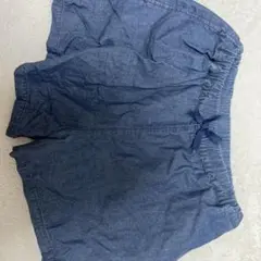 ネイビー デニム風 半ズボン 100cm