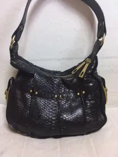 LEFLESH バッグ パイソン柄