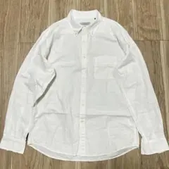リネン混 美品 SHIPS シップス 長袖シャツ 麻 R-7970