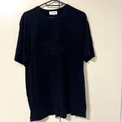 Lacoste 黒 Tシャツ 刺繍ロゴ