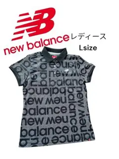 限定値下げ！美品✨new balance ロゴポロシャツ Lサイズ ブラック