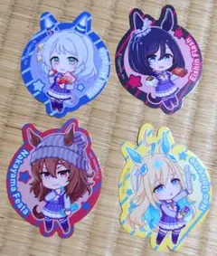ウマ娘プリティーダービー　ステッカー　シール　4種類セット