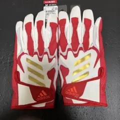 adidas バッティンググローブ　Mサイズ 赤白