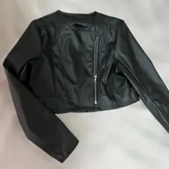 未使用ブラック クロップドジャケット M