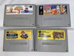 スーパーファミコン マリオワールド、マリオカート、ゴエモン、人生ゲーム3
